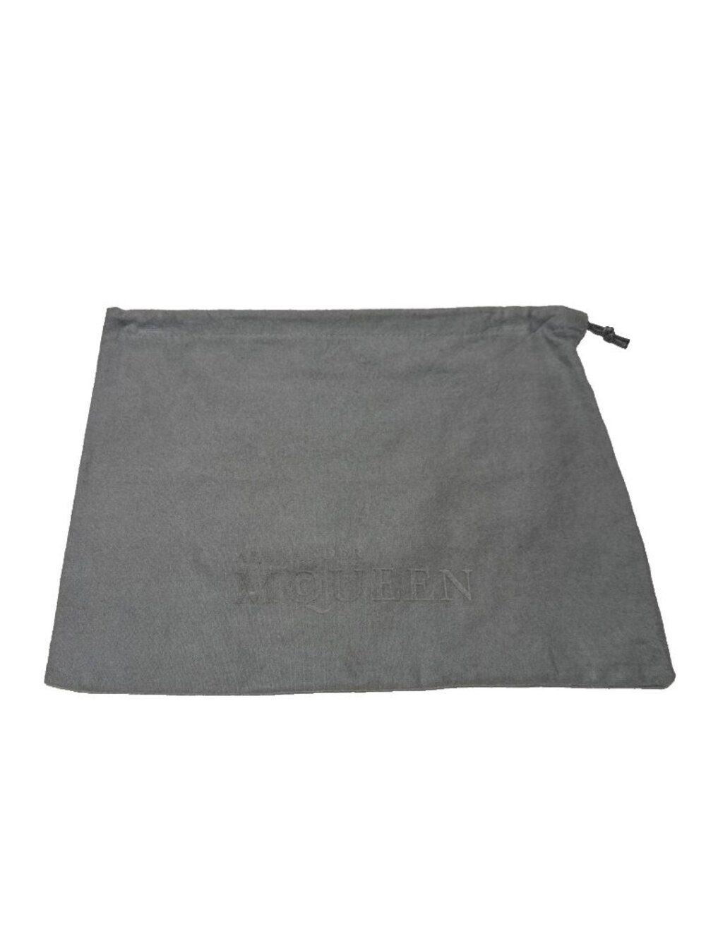 Alexander McQueen Dust Bag Drawstring Gray 14" x 10"